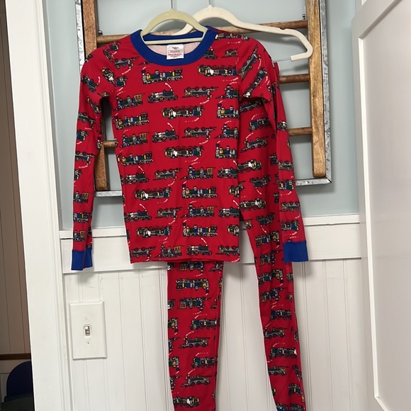 Hanna Andersson pajamas train size 10 140 - Picture 5 of 9